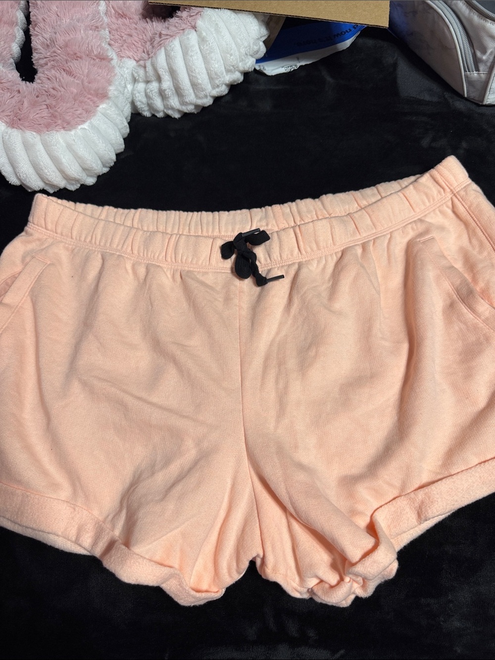 PINK Victoria's Secret Peach Drawstring Athletic Lounge Shorts